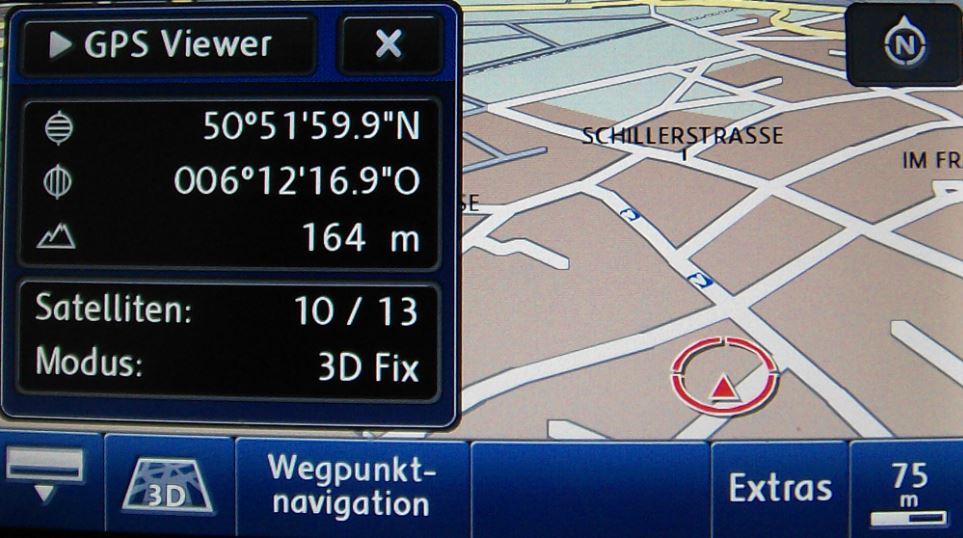folkeafstemning Modtager maskine nationalsang VW Skoda RNS 510 findet kein GPS Signal